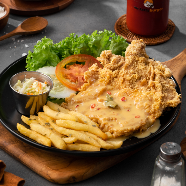 Salted Egg Chicken Chop