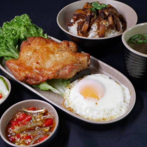 Chicken Chop Pork Rice Set 雞扒滷肉飯套餐