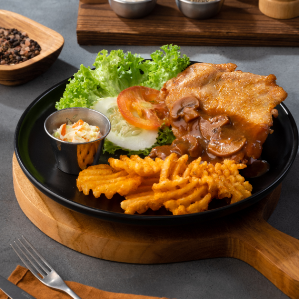 Grill Mushroom Chicken