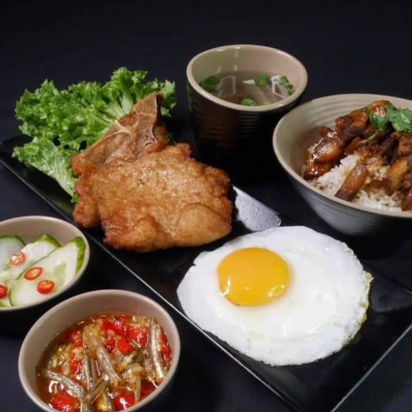 Pork Chop Pork Rice Set 豬排滷肉飯套餐